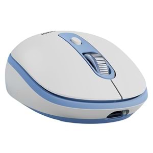 Everest SM-BT42 Usb Beyaz/Mavi 3in1 Bluetooth ve 2.4GHz Şarj Edilebilir Kablosuz Mouse