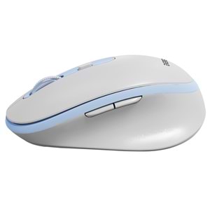 Everest SM-BT42 Usb Beyaz/Mavi 3in1 Bluetooth ve 2.4GHz Şarj Edilebilir Kablosuz Mouse