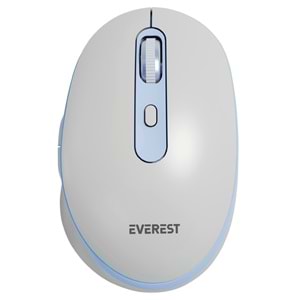 Everest SM-BT42 Usb Beyaz/Mavi 3in1 Bluetooth ve 2.4GHz Şarj Edilebilir Kablosuz Mouse