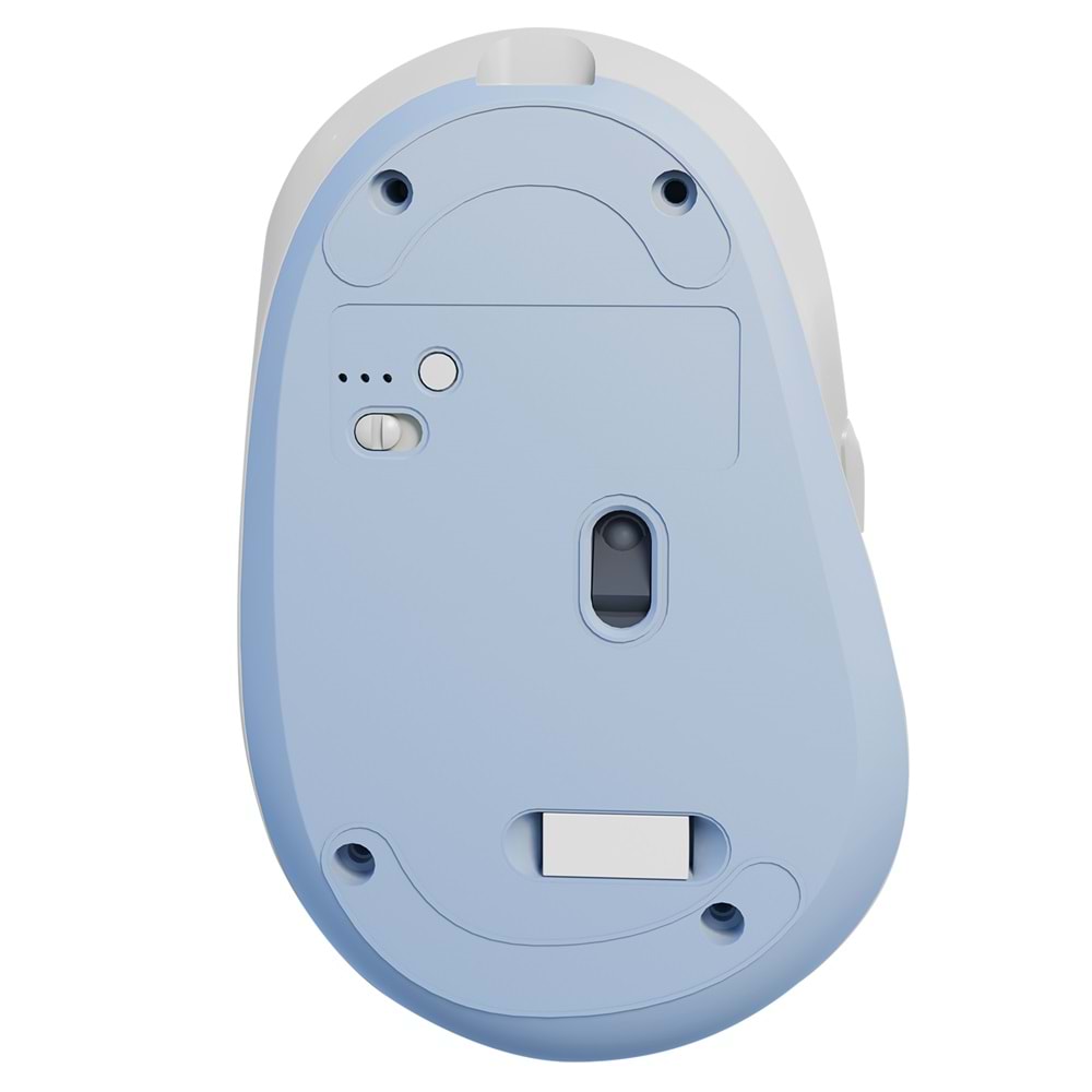 Everest SM-BT42 Usb Beyaz/Mavi 3in1 Bluetooth ve 2.4GHz Şarj Edilebilir Kablosuz Mouse