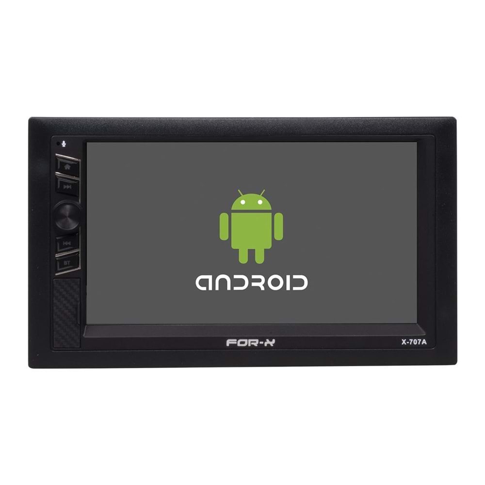 For-X X707A 7 Inç Androıd 4+64 Double Dın Bt/Usb/Carplay Oto Teyp
