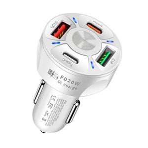 Concord C-776 3X USB-C 1x USB A Fast Araç Şarjı