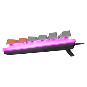 Acer eMachines EAK216 Siyah/Gri/Turuncu USB Rainbow Aydınlatmalı Q Standart TKL Klavy