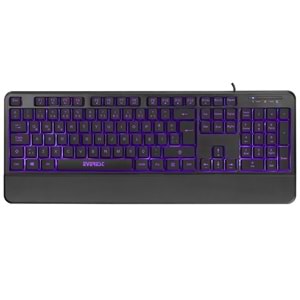 Everest KB-R61 BRIGHT Siyah Usb 3 Renk Aydınlatmalı Q Bilek Multimedia Klavye
