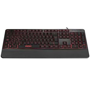 Everest KB-R61 BRIGHT Siyah Usb 3 Renk Aydınlatmalı Q Bilek Multimedia Klavye