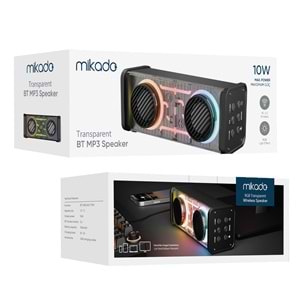 Mikado MD-56BT Siyah AUX + USB + Bluetooth Destekli 10W 1500mAh Taşınabilir Speaker