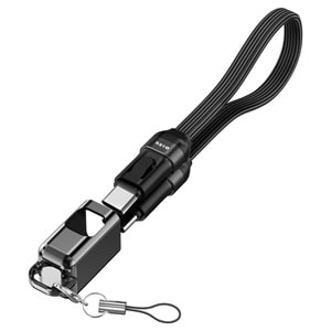 S-link Armor CC-020 60W 20 cm Type-C to Type-C PD Örgülü Metal Başlıklı Siyah Hızlı Şarj Kablosu