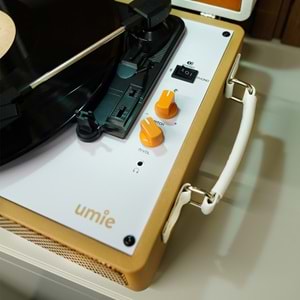 UMİE Vintage UM-P353 Pikap Bluetooth'lu 3.5mm AUXIN&RCAO Destekli Müzik Kutusu