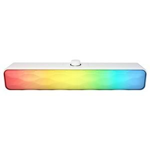 Mikado MD-SBT31 Siyah/Beyaz 5W*2 1200mAh BT,RGB,TF Card,Type-C ,USB Soundbar Speaker