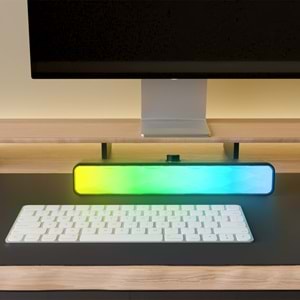 Mikado MD-SBT31 Siyah/Beyaz 5W*2 1200mAh BT,RGB,TF Card,Type-C ,USB Soundbar Speaker