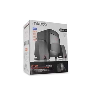 Mikado MD-671BT 2+1 40W RMS Siyah Usb+SD+Fm Destekli Multimedia Bluetooth Speaker