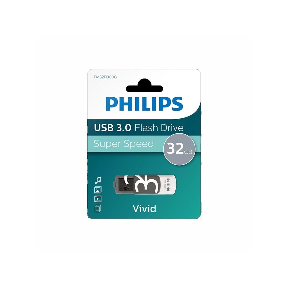 Philips FM32FD00B Vivid 32 GB USB 3.0 Flash Bellek