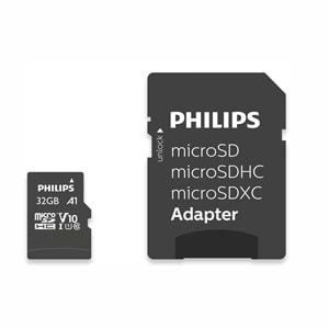 Philips Ultra Speed FM32MP45B Class 10 UHS-I U1 A1 V10 32 GB Micro SD Kar