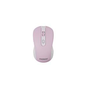 Everest KM-730 Pembe/Beyaz Kablosuz Q Multimedia Klavye + Mouse Set