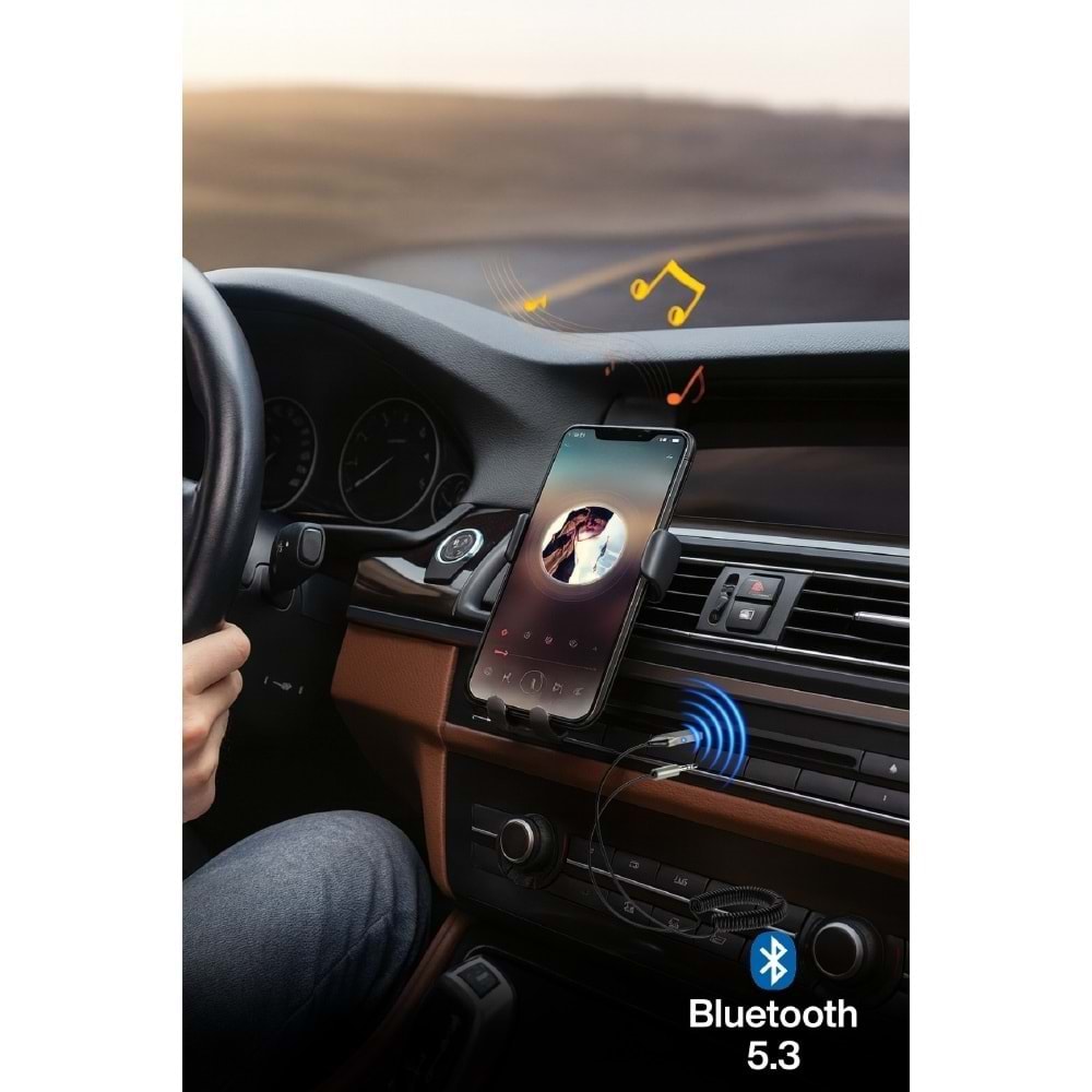 Concord BT-17 Kablosuz Aux Bluetooth 5.3 Araç Kiti Telefon Müzik Dinleme Tak Çalıştır