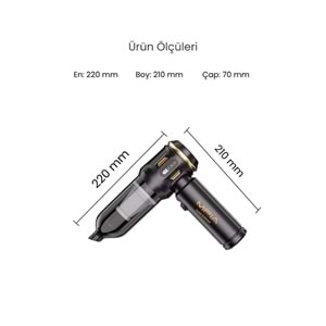 Mpıa MCV-05 Gold Edition 10 IN 1 Araç Süpürgesi