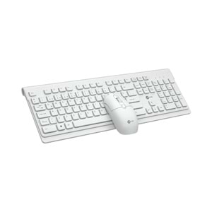 Lenovo Lecoo KW203 Kablosuz Türkçe Q Klavye & Mouse Set Beyaz