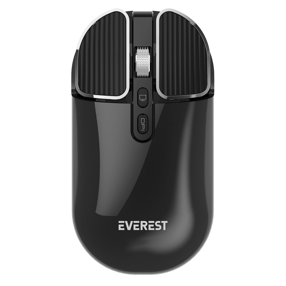 Everest SM-620 2in1 Bluetooth+2,4Ghz Şarjlı Metalik Süper Sessiz Mobil-TV-PC Destekli Kablosuz Mouse