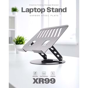 Powerway XR99 Yüksek Kalite Metal Ayarlı Laptop Macbook Uyumlu Notebook Tablet Tutucu Altlık Stand
