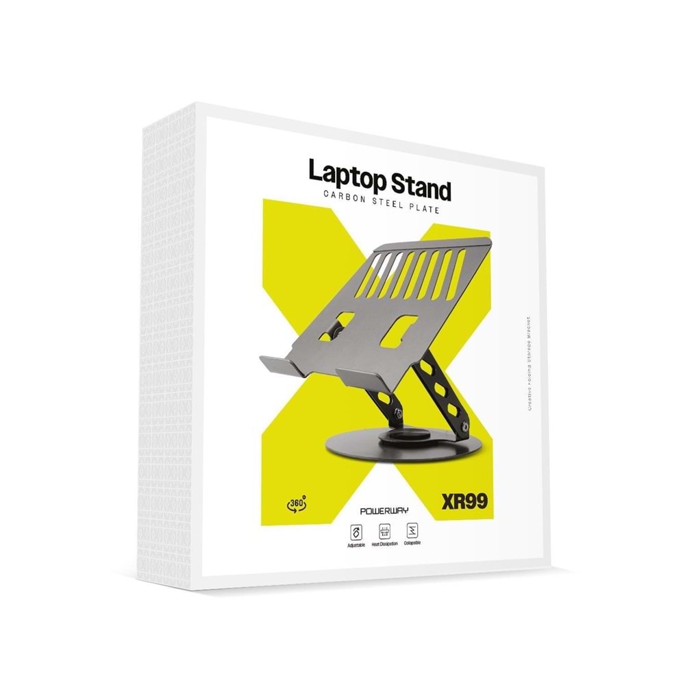 Powerway XR99 Yüksek Kalite Metal Ayarlı Laptop Macbook Uyumlu Notebook Tablet Tutucu Altlık Stand