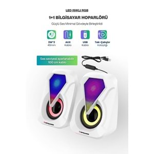 Sprange SR-PN785 2.0 3W*2 USB + 3.5mm 5V Hoparlör
