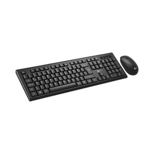 Lecoo KW200 Kablosuz Türkçe Q Klavye & Mouse Set Siyah