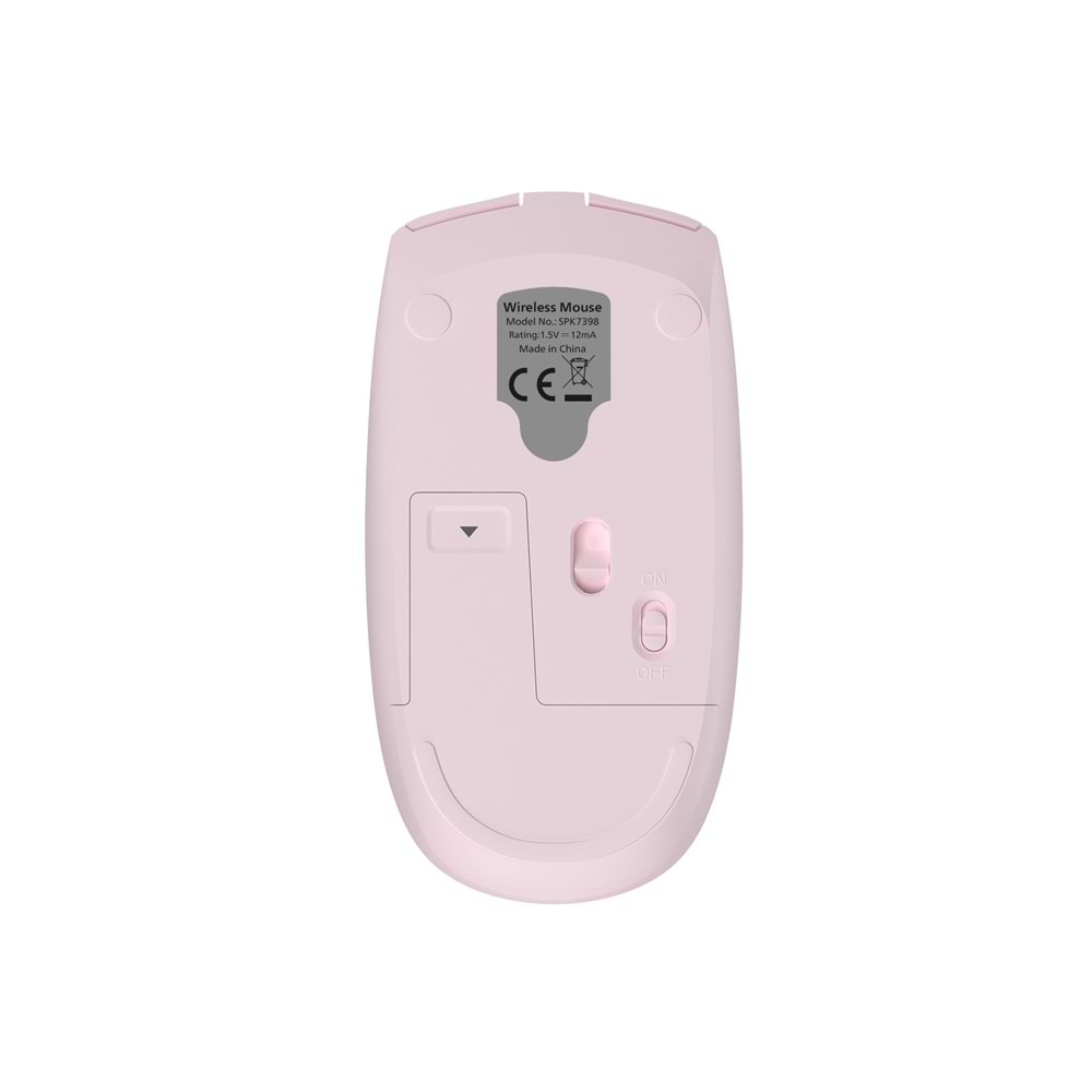 Philips SPK7398 Pembe Sessiz Optik Kablosuz Mouse