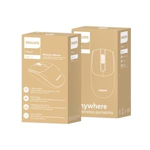 Philips SPK7398 Beyaz Sessiz Optik Kablosuz Mouse