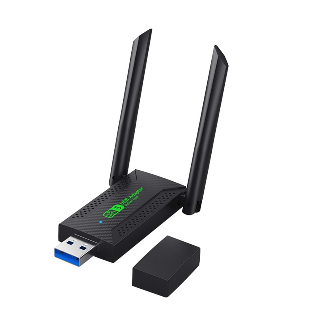 Everest EVERLINK EWA600 600Mbps 2.4GHz/5GHz WIFI-5 AC600RTL8811 2*2dBi Antenli Usb Kablosuz Adaptör