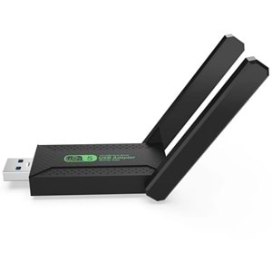 Everest EVERLINK EWA600 600Mbps 2.4GHz/5GHz WIFI-5 AC600RTL8811 2*2dBi Antenli Usb Kablosuz Adaptör