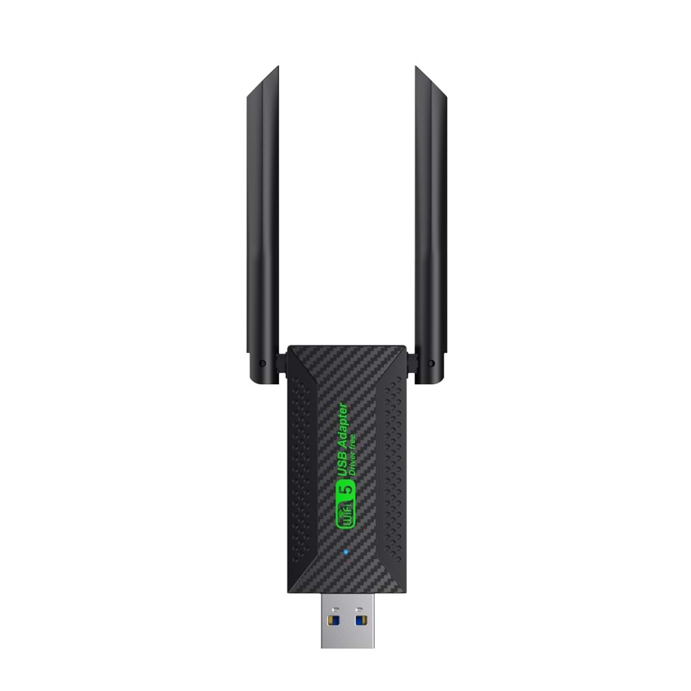 Everest EVERLINK EWA600 600Mbps 2.4GHz/5GHz WIFI-5 AC600RTL8811 2*2dBi Antenli Usb Kablosuz Adaptör