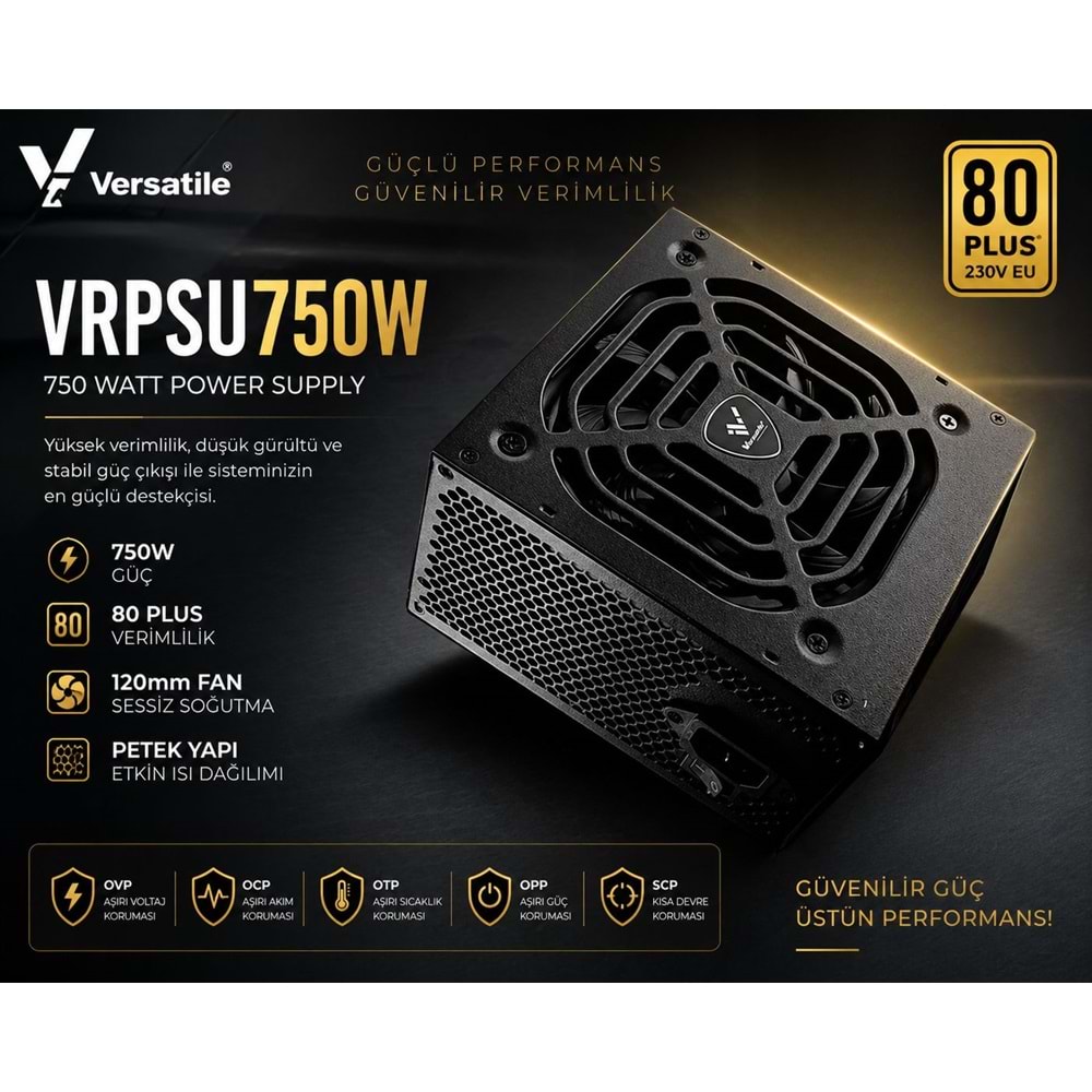 Versatile VRPSU750W 750 Watt 80 Plus Psu Power Supply