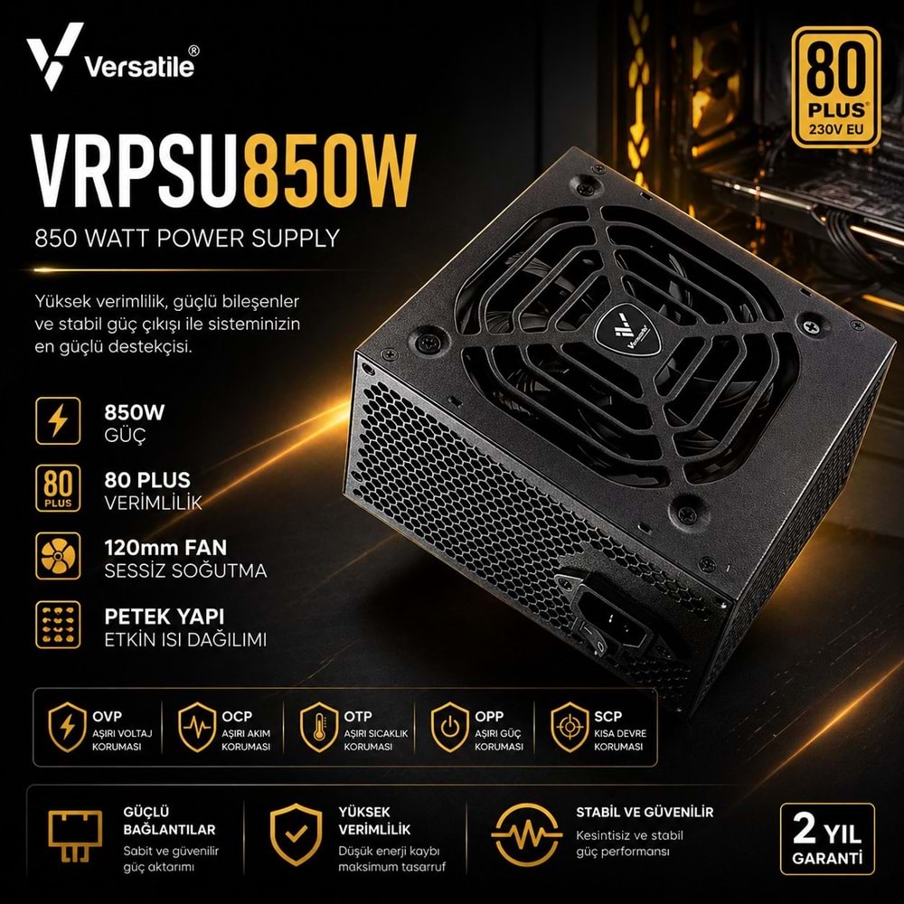Versatile VRPSU850W 850 Watt 80 Plus Psu Power Supply