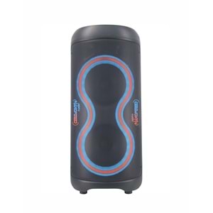 Ceremony Audio CM-308 Taşınabilir Bluetooth Parti Hoparlör 2x8 Inç Woofer 300WATT Tws Disco Lights