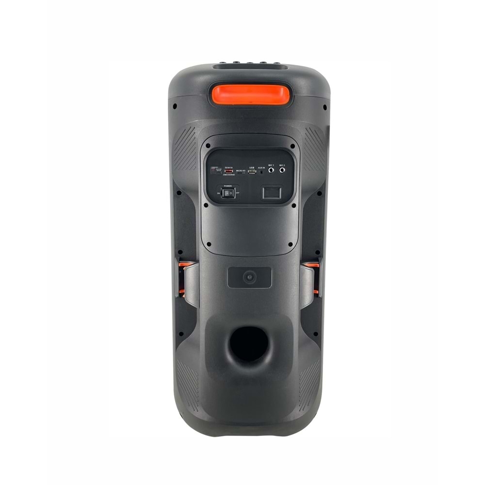 Ceremony Audio CM-308 Taşınabilir Bluetooth Parti Hoparlör 2x8 Inç Woofer 300WATT Tws Disco Lights