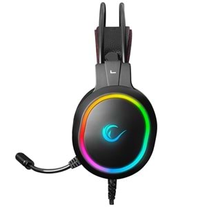 Rampage RM-K12 MANLY Siyah 7.1 Usb Surround RGB Işık EfektliGaming Oyuncu Mikrofonlu Kulaklık
