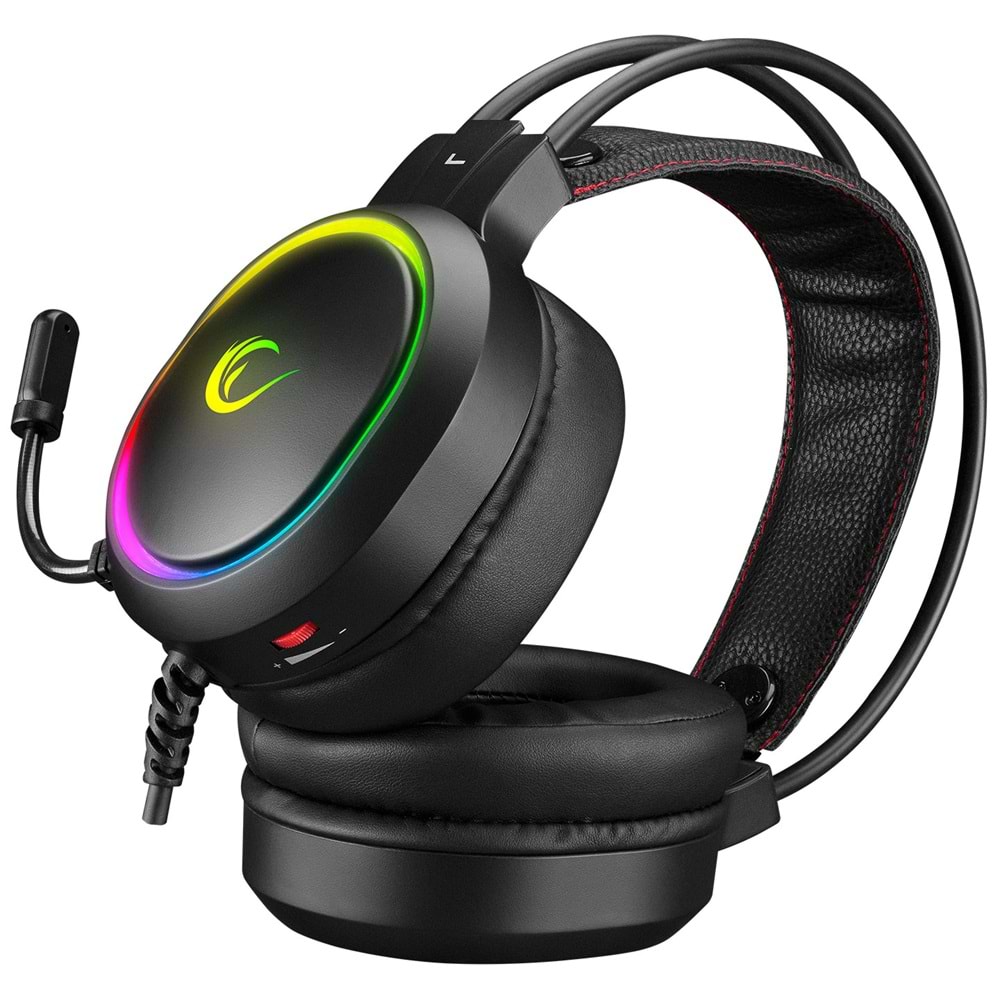 Rampage RM-K12 MANLY Siyah 7.1 Usb Surround RGB Işık EfektliGaming Oyuncu Mikrofonlu Kulaklık