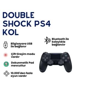 Taplin S4 Double Shock 4 Wireless Kablosuz PS4 Oyun Kolu