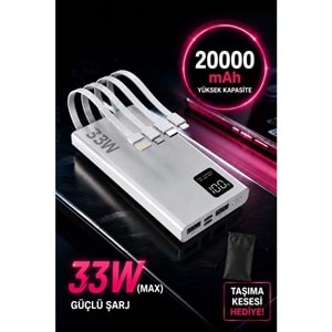 Sprange SR-P29 20.000 mAh 33W Hızlı Şarj Powerbank