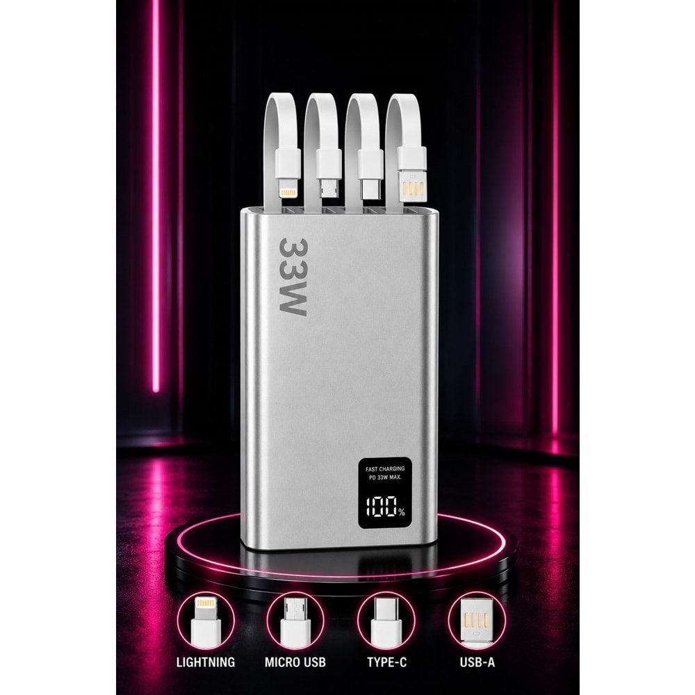 Sprange SR-P29 20.000 mAh 33W Hızlı Şarj Powerbank
