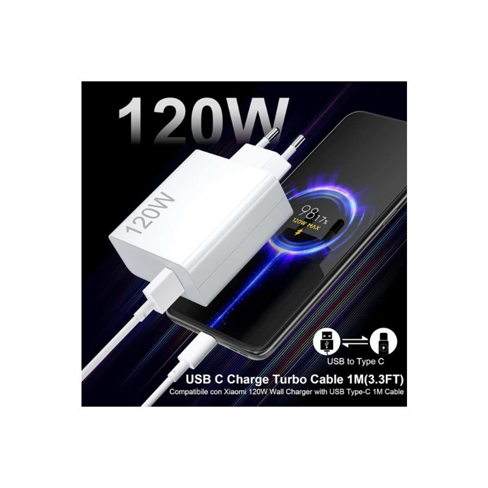 Jnuobı JC-120A 120W Turbo s-Saniyeli TYPC-C Şarj Seti