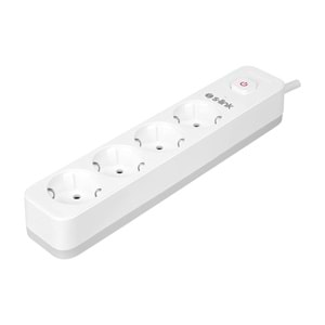 S-link SPG401S 1.5m 1.5mm 100% Bakır 750 Joule 4 lü Anahtarlı Akım Korumalı Priz