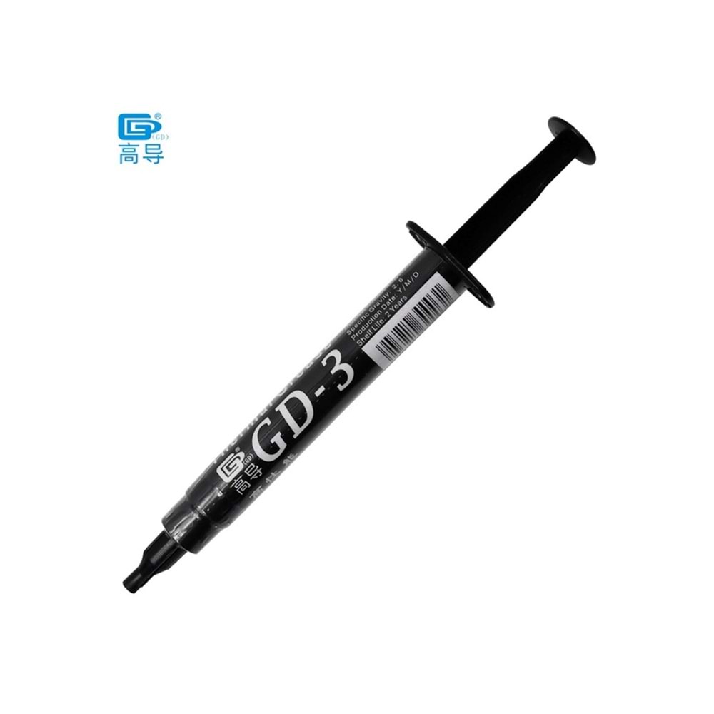 GD-3 7.5w/m.k Cpu Gpu Ps4 Pc Termal Macun 3 Gram Cpu Soğutma Pastası Standart