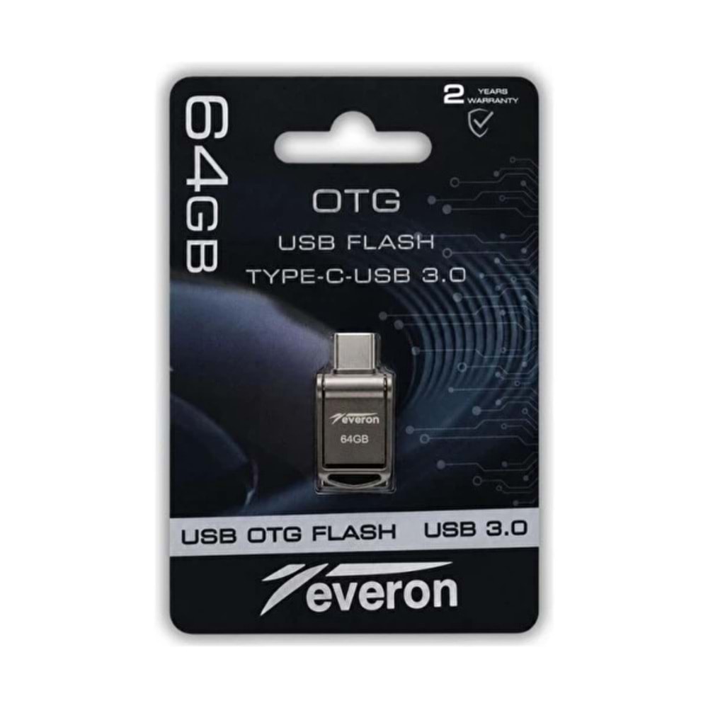Everon EVR-OTG-64 64 GB TypeC USB OTG 3.0 Metal Flash Bellek