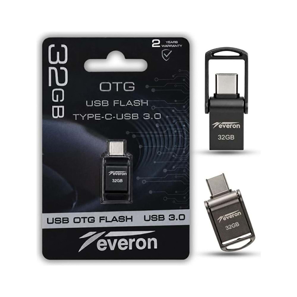 Everon EVR-OTG-32 32 GB TypeC USB OTG 3.0 Metal Flash Bellek