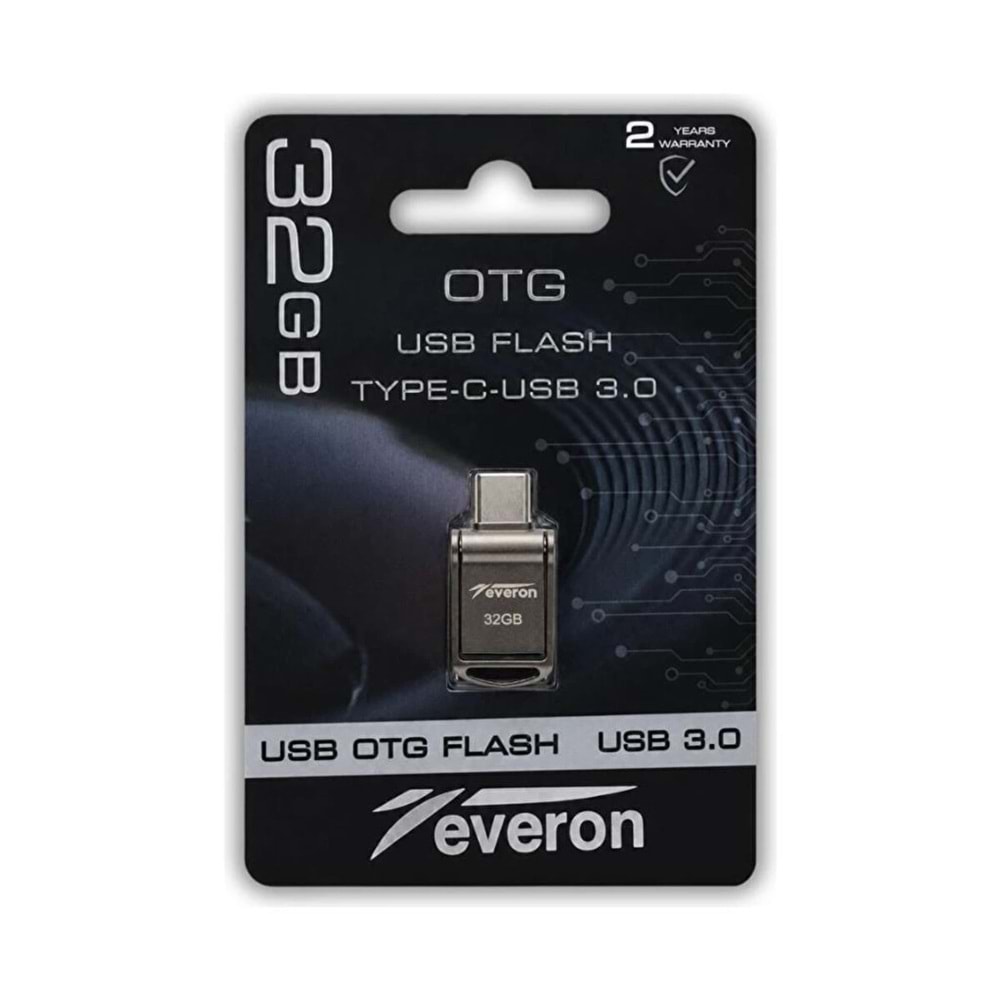 Everon EVR-OTG-32 32 GB TypeC USB OTG 3.0 Metal Flash Bellek