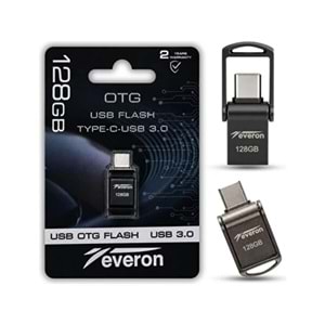 Everon EVR-OTG-128 128 GB TypeC USB OTG 3.0 Metal Flash Bellek