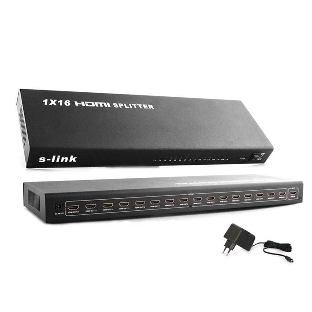 S-link SL-LU626 16 Port HDMI 1080P 3D Splitter