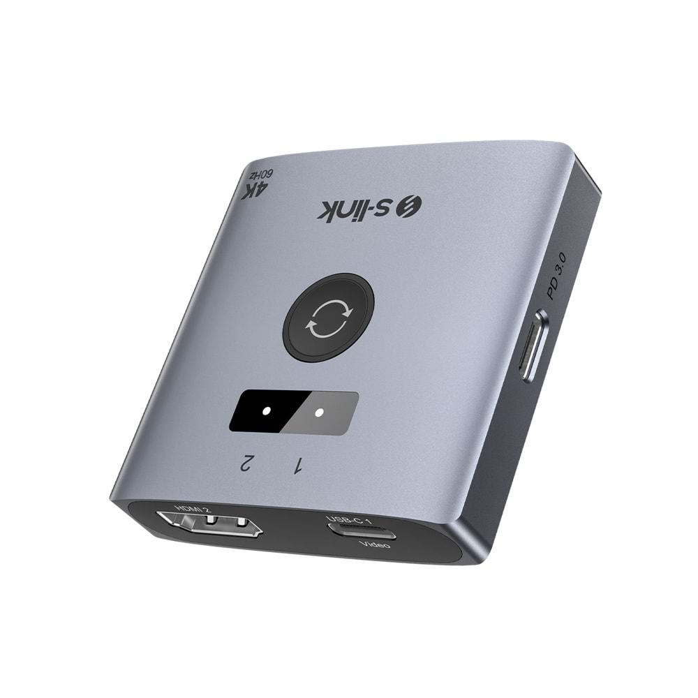 S-link SL-LU602 2 Port 4K 60HZ HDMI Çift Yönlü Switch
