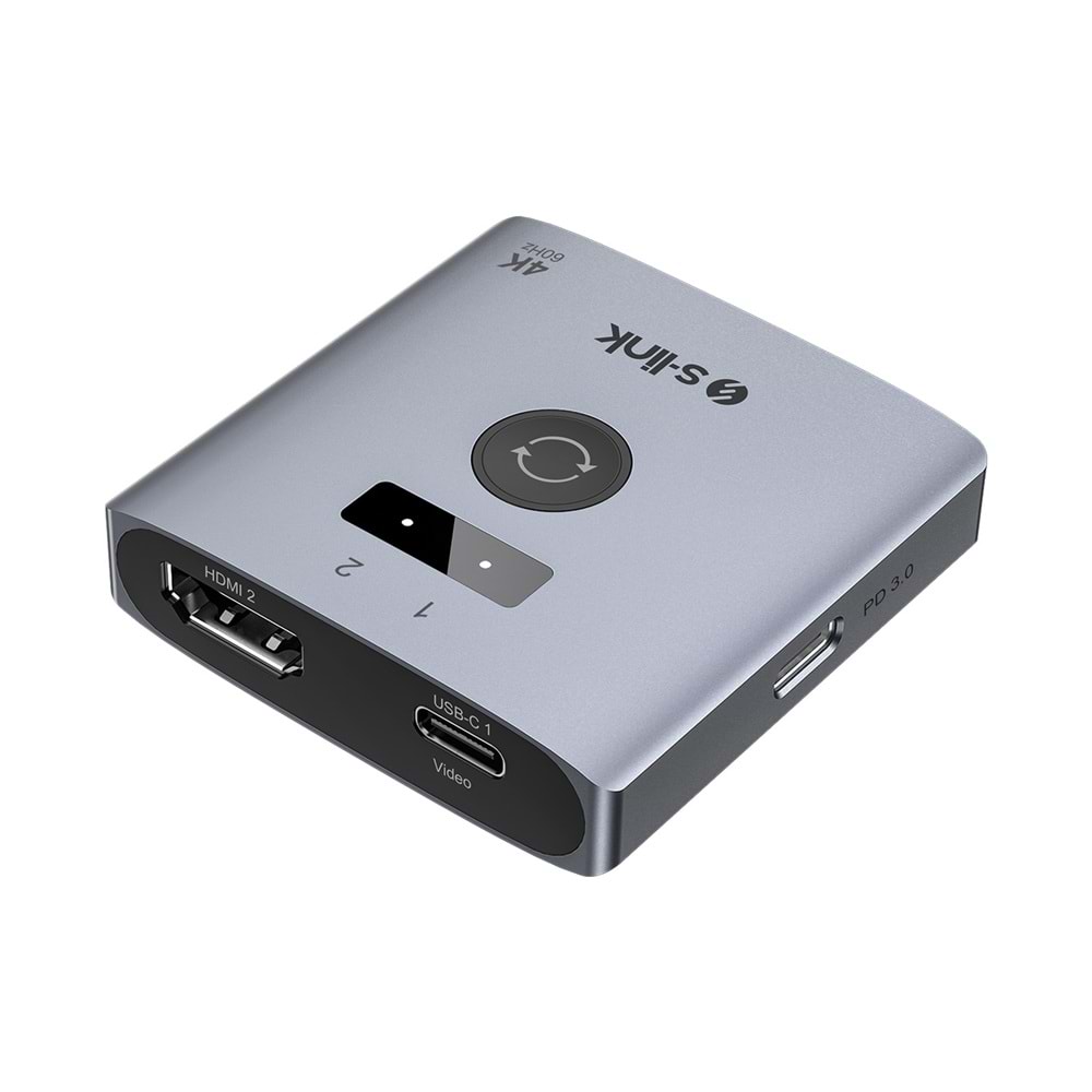 S-link SL-LU602 2 Port 4K 60HZ HDMI Çift Yönlü Switch